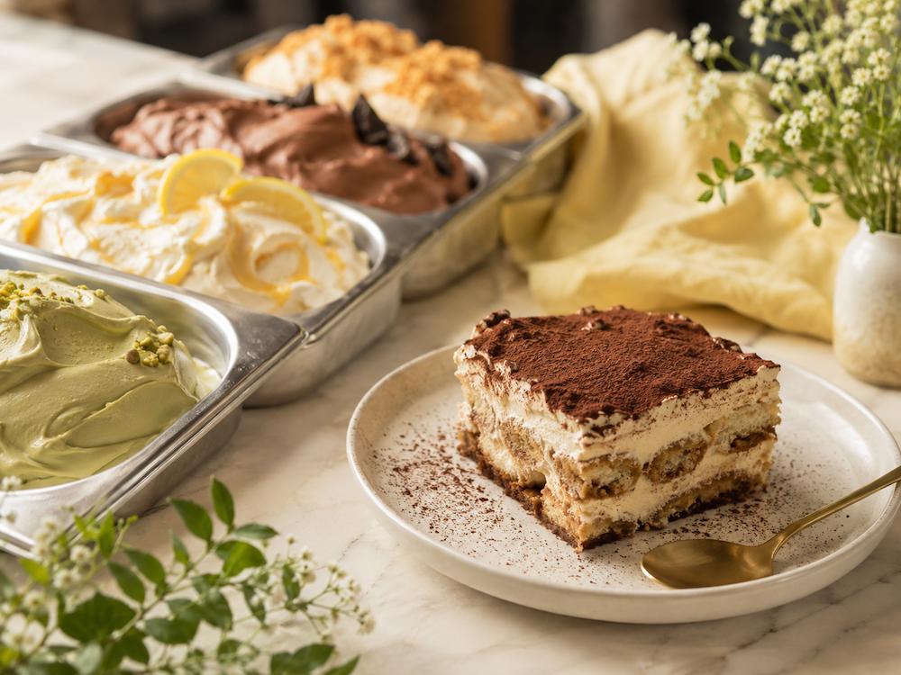 Dolci al cucchiaio e gelato
