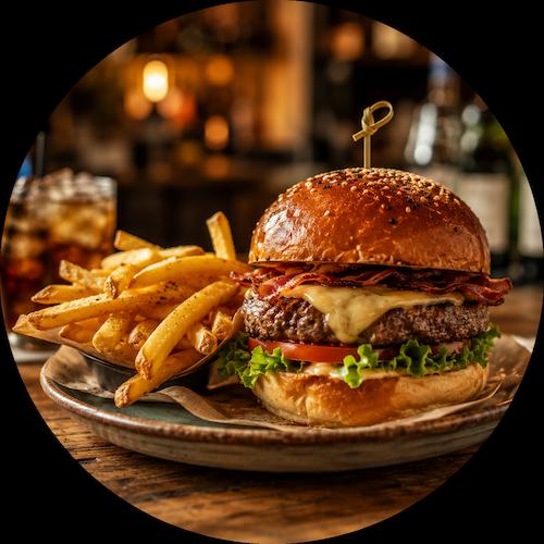 Burger e piatti veloci del locale