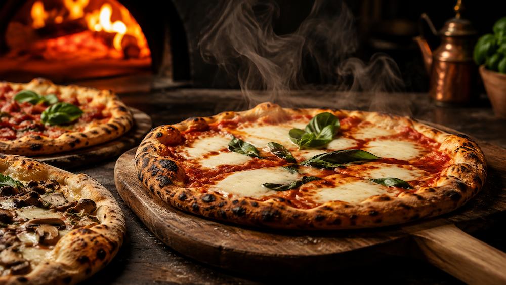 Pizze appena sfornate